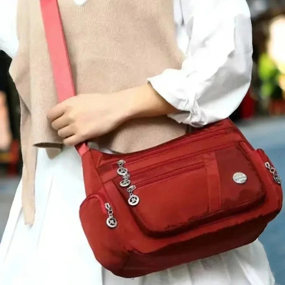 Nylon Crossbody Bag for Women | Large Capacity & Lightweight Travel-Ready - Picture 6 of 9